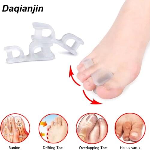Soft Gel Toe Separator Hallux Valgus Bunion Silicon Orthosis Size Thumb Overlap Toe Straighten Stretcher Foot Pad feet Care Tool