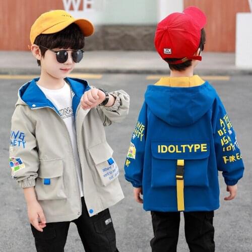 2021 Soft Spring Autumn Boy Coat Jackets Overcoat Top Kids Teenage Gift Children Clothes Gift Formal School High Quality