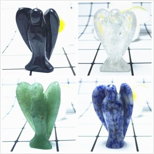 Natural Clear Crystal angel obsidian quartz Angell Aventurine Crystals Healing Love Gift