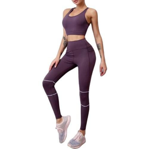 New contrast color stripe yoga dress women beauty back gather bra high waist honey buttocks pantsuit breathable and comfortable