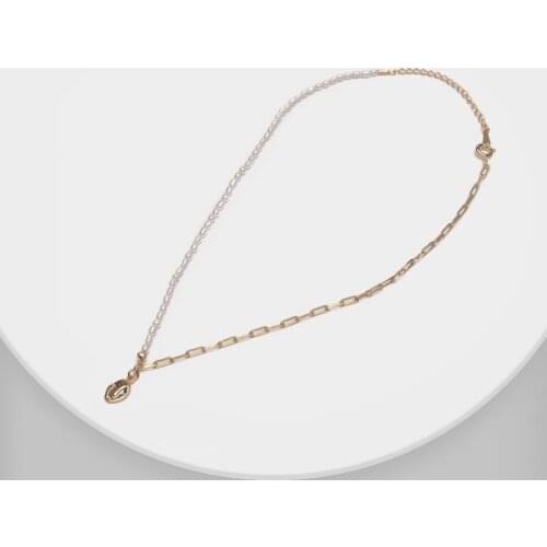 Amorita boutique Face pendant semi-natural pearl necklace