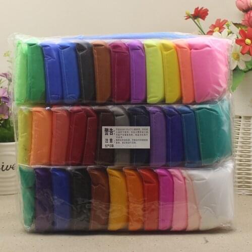 36pcs/lot Clay Polymer Air dry Playdough tools 36 colors Modeling Light DIY Plasticine Learning kids soft slimes Clay toy gifts