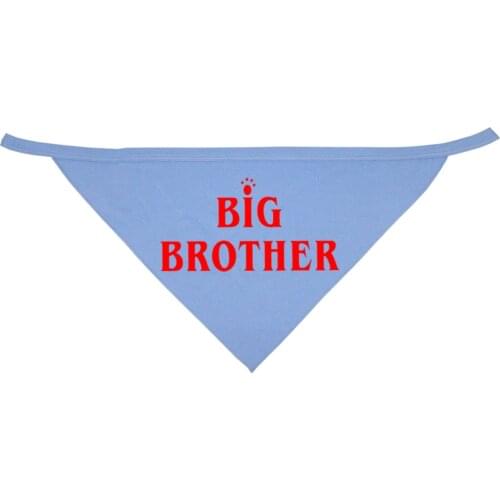 BIG BROTHER Pattern Neck Adjustable Dog Bandana Pet Scarf Cute Neckerchief For Puppy Dog Cat Pet Bibs