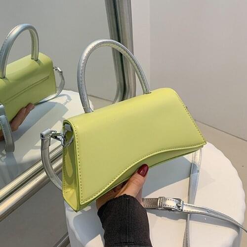 PU Leather Shoulder Bags For Women 2021 Fashion Female Green Blue White Crossbody Bag Brand Designer High Quality Lady Handbags