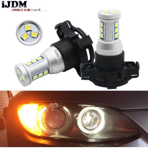 IJDM Canbus Error Free PY24W LED Bulbs For BMW E92/E93 3 F10/F07 5 Series E83/F25 X3 E70 X5 E71 X6 Z4 Front Turn Signal Lights