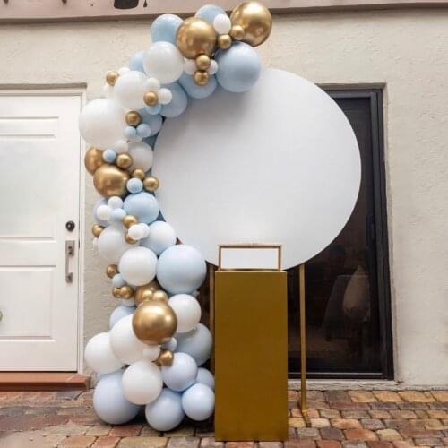 Birthday Balloon Garland Kit Navy Blue Gold Metallic Balloons Wedding Birthday Party Macaron Latex Ballon Baby Shower Decoration