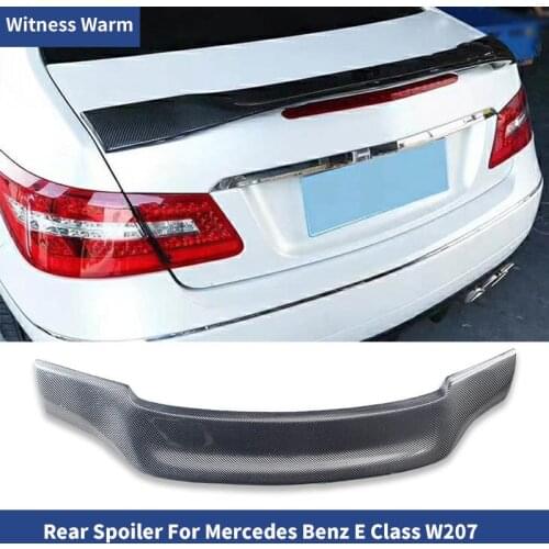 W207 C207 Carbon Fiber Rear Wings Trunk Lip Spoiler For Mercedes E Class Coupe 2010-2017 E200 E250 E300