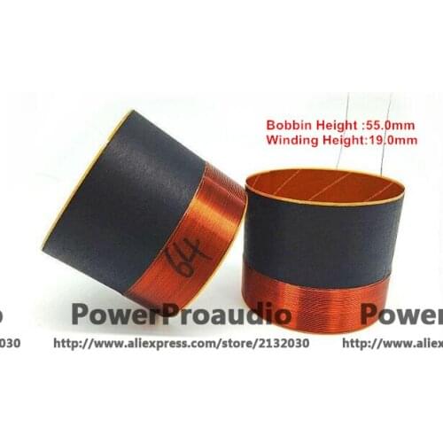 2 pcs High Quality 64.5mm woofer / loudspeaker / speaker voice coil
