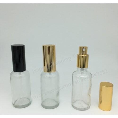 100pcs/lot 50ml clear glass spray bottle, glass bottle, clear mist sprayer bottle, perfume spray glass bottle