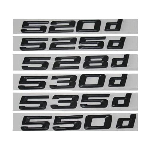 Car Letters Trunk rear Lid Badge Emblem Sticker 520d 523d 525d 528d 530d 535d 540d 550d for BMW 5 series E28 E29 F10 F11 E60 E61
