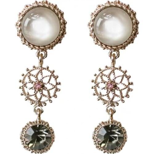 Free shipping wholesale 10 pair/ lot fashion jewelry metal resin flower earrings women