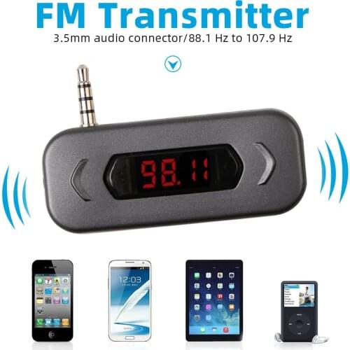 FM Transmitter Calling Wireless Radio 3.5mm HandsFree FM Modulator Transmissor LCD Displayer for iPhone Android Car Speaker