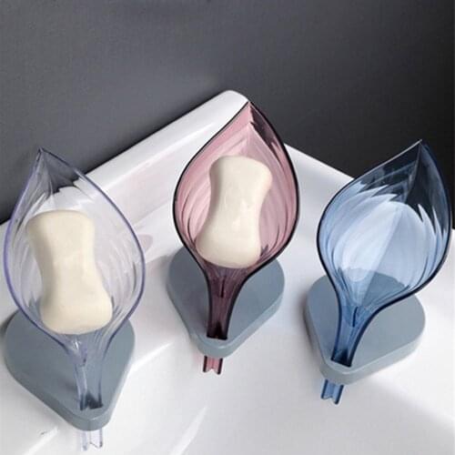 Exquisite Leaf Shape Soap Holder Bathroom Adjustable Soap Box Storage Plate Tray Bathroom Supplies Accessories Bathroom Gadgets