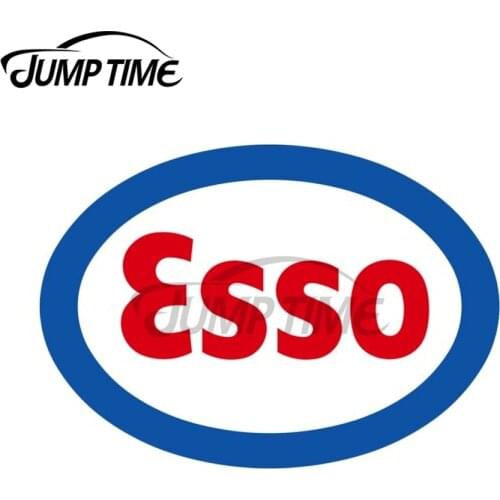 JumpTime 13 x 6.5cm Classic Esso Petrol Gasoline Diesel Fuels Logo Car Stickers Personality Decal Surfboard JDM Car Assessoires