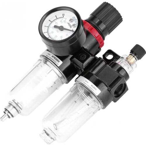 Hot! Pneumatic Air Pressure Filter Regulator Lubricator Moisture Water Trap Oil-water Separator G1/4 Top Quality