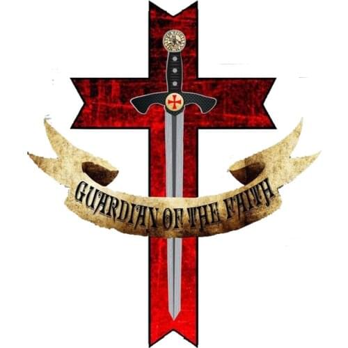 Hot Sell Hot Creative Car Sticker Cross Templar JM Vinyl Motorcycle Sticker Sunscreen Anti-UV PVC 15.2cm X 13cm