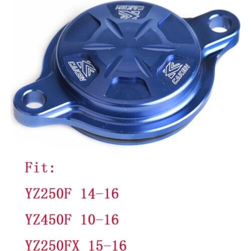 CNC Billet Oil Filter Cover Cap For YZ250F YZ450F WR250F YZ250FX Dirt Bike MX Motocross Off Road Motorcycle