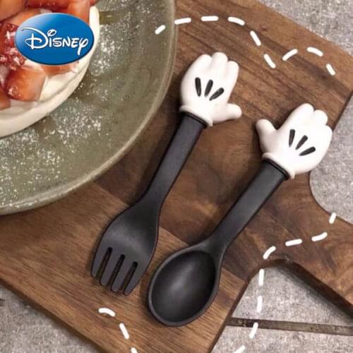 Disney Super Cute Mickey Small Fork Spoon Tableware Set Childlike Child Adult Cake Dessert Small Fork
