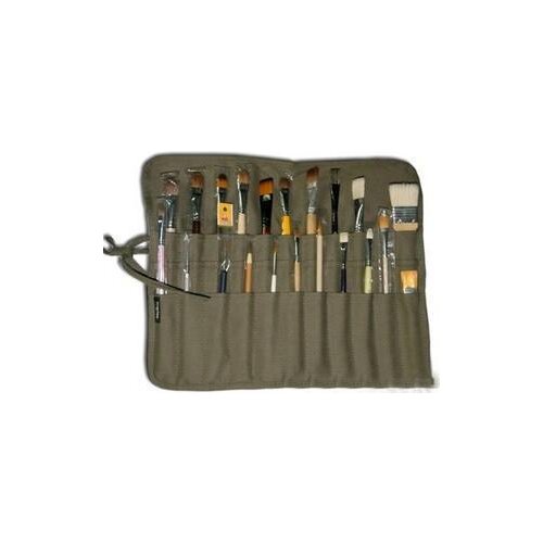 Multifunction Pencil Bag Roll Up Thick Canvas Wrap Pouch 11 Holder Case Organizer Pouch Perfect Storage for Brush Make up