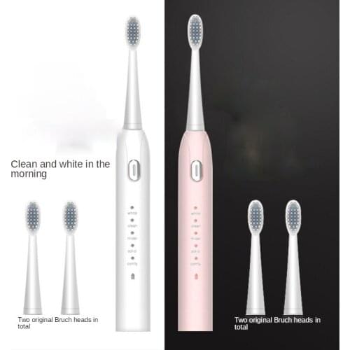 Powerful Electric Toothbrush Ultrasonic Vibration Soft Hair USB Charging Waterproof Adult Children Universal Toothbrush Portable