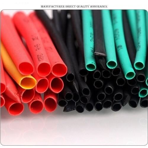 164pcs Set Polyolefin Shrinking Assorted Heat Shrink Tube Wire Cable Insulated Sleeving Tubing Set SUB Sale