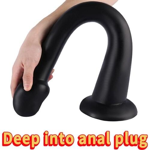Huge Anal Plugs Long Dildo Male Prostate Massager Big Butt Plug Anus G Spot Masturbator Large Penis Adult Sex Toy for Men Woman