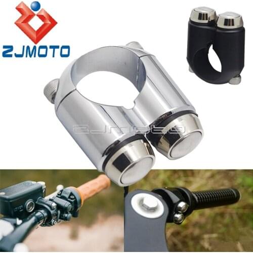 For Harley Suzuki Honda GN CB XS650 Yamaha Cafe Racer Motorbike Switch Hand Control M-switch Push Buttons Switch 1" or 7/8" Bars