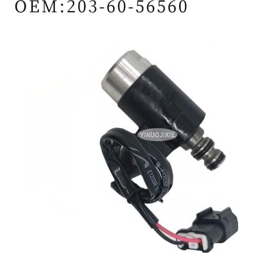 For Komatsu excavator PC60-7/PC100-5/PC120-5 solenoid valve OE:203-60-56560 2036056560 Made in China