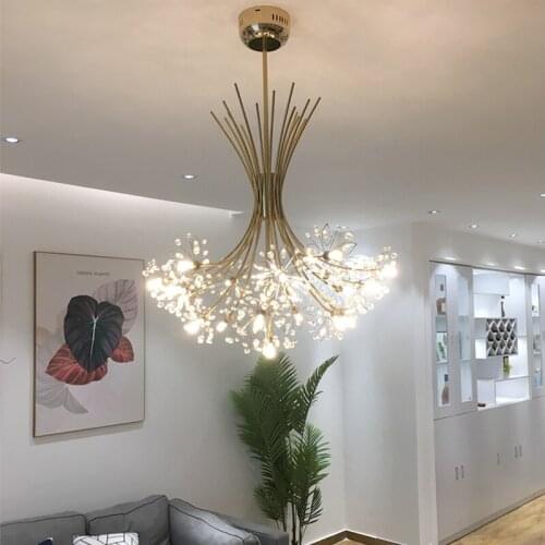 Post Modern lustre design For black and gold chandelierLiving roomhanging lights for kitchen Bedroom Art deco