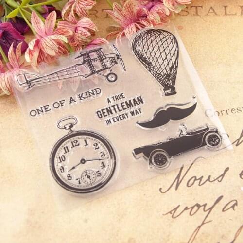 Transparent Clear Silicone Stamp/Seal DIY Scrapbooking/photo Album Clear Stamp Sheets T1176 Clock