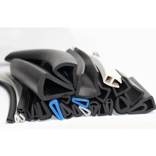 Rubber U Strip Edge Shield Encloser Bound Glass Metal Wood Panel Sheet Car Vehicle Auto Bumper Seals 1m White Pink Red Black