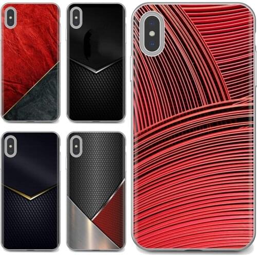 TPU Silicone Case For LG G2 G3 G4 Mini G5 G6 G7 Q6 Q7 Q8 Q9 V10 V20 V30 X Power 2 3 Spirit black red metal texture printed