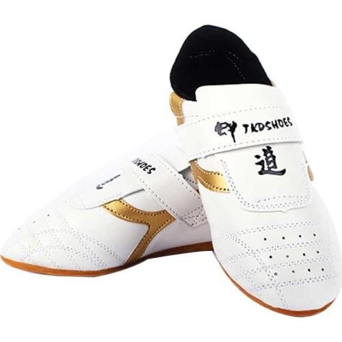 Unisex Boxing Taekwondo Shoes Faux Leather Breathable Taekwondo Martial Arts Karate Training Shoes Kung Fu Fighting Sneakers