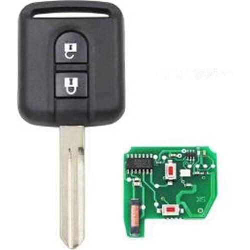 XRSHKEY 2 Button Remote Key 5WK4 876/ 818 433MHz ID46 Chip Key For Nisan Elgrand X-TRAIL Qashqai Navara Micra Note NV200