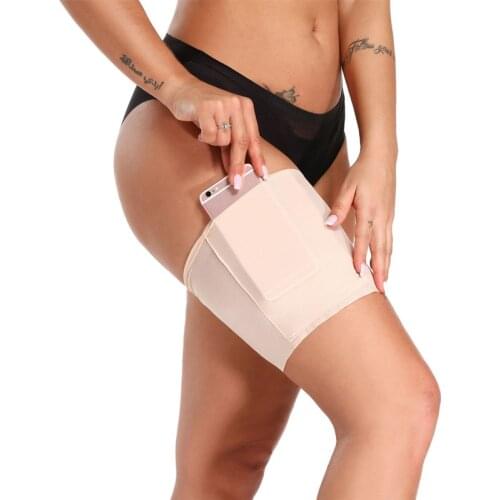1 Piece Summer Inner Thigh Anti Chafing Thigh Bands Black Sexy Pocket Anti-Chafing Thighs Pocket For Bank Card Mobile Phone Gift