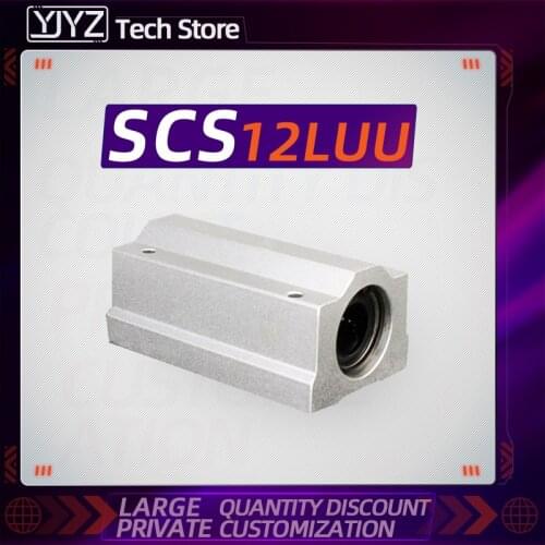 1PC high quality long box linear optical axis slider SCS12LUU