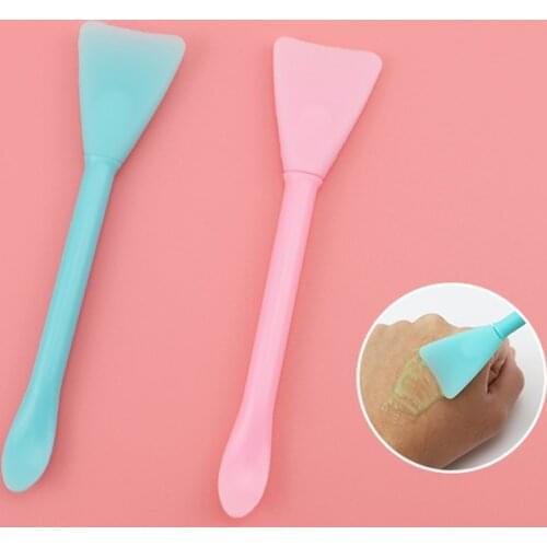 1Pc Double-Headed Silicone Facial Mask Brush Home Salon Gel Mud Mixing Face Mask Brush Liquid Foundation Gel Tool Skin Care Sets