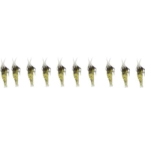 10 Pcs Shrimp Fishing Simulation Soft Prawn Lure Hook Tackle Bait Sea Fishing Lures