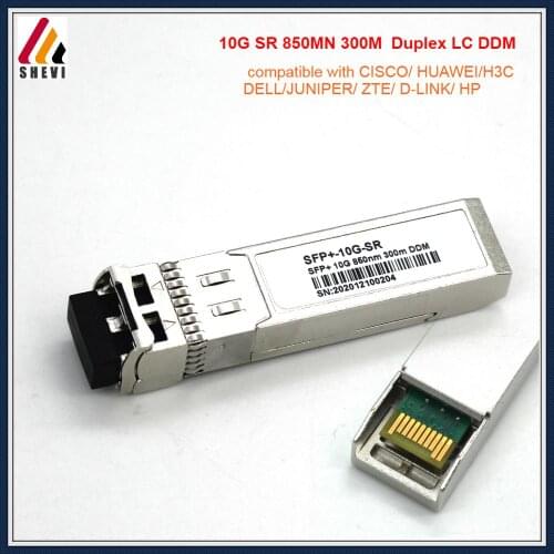 10G-SR 10Gb SFP+ SFP transceiver module fiber sfp module 10g sfp SR 850nm MMF 300m DDM Duplex LC optical transceiver aruba HP