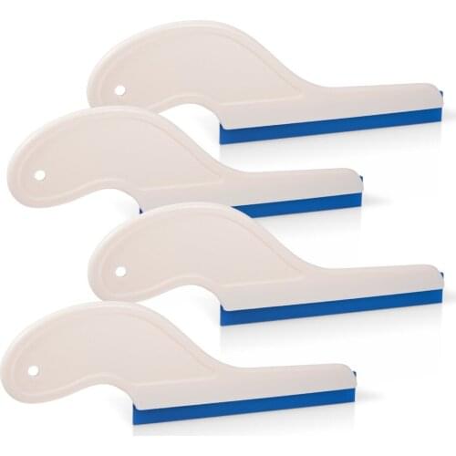 EHDIS 4pcs Water Wiper Car Cleaner Rubber Ice Scraper Vinyl Squeegee Carbon Fiber Wrap Tool Car Cleaning Tools Window Tint Tool