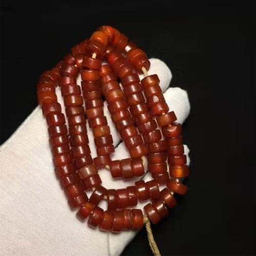 Natural Red Agate Stone Accessories Beads Tibetan Dzi Beads 10mm*5mm for making diy Jewelry Free Shipping