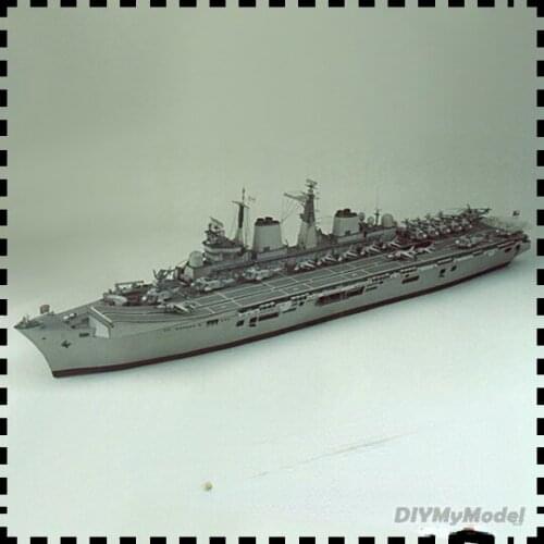 DIYMyModeI British aircraft carrier invincible 1:400 DIY Handcraft Paper Model KIT Handmade Toy Puzzles Gift Movie prop