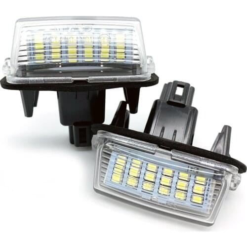 Car LED number License Plate Lights For Toyota Camry 50 LED Number fit For Peugeot Citroen 206 306 307 406 407 C3 FOR yaris