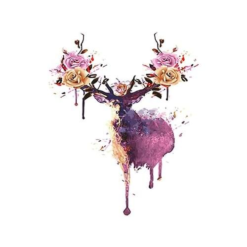 MaHuaf-W1324 flower deer Painting By Numbers DIY Digital canvas painting Home Decor wall art in bedroom 50x650cm
