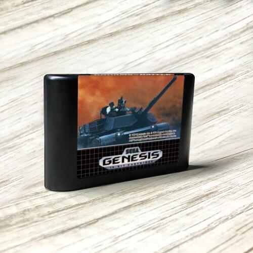 M-1 Abrams Battle Tank - USA Label Flashkit MD Electroless Gold PCB Card for Sega Genesis Megadrive Video Game Console