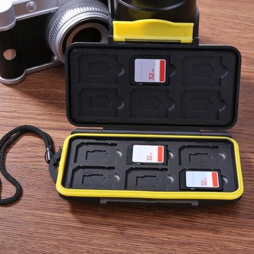 Multi-grid Large Capacity Waterproof Storage Saving Deposit Card Box Holder Shock-proof Memory Cards Case