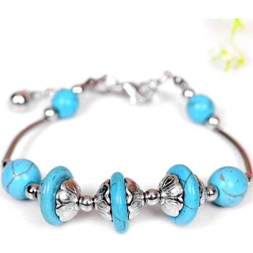 Fashion New Natural Stone Bracelet For Women Boho Cute Girls Stone Beads Bracelet Female Bohemian Jewelry Party Gift