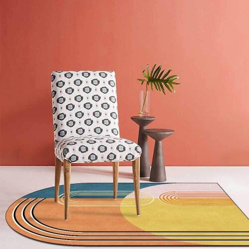 Fashion Pink Yellow Blue Graffiti Nordic Rug Simple Fresh Cute Girl Room Carpet Floor Mat Bedroom Bedside Mat Hallway Rug