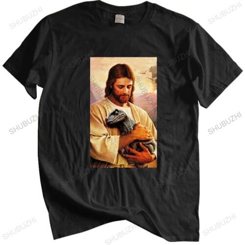 Men Cotton T Shirt Summer Brand Tshirt Jesus Raptor T shirt jesus raptor jesus raptor trend trending brand tee-shirt homme tops
