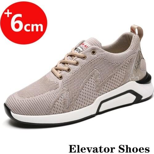 Men Height Shoes Elevator Shoes Man Sneakers Heightening Shoes Height Increase Shoes Man Sport Fashion Shoes Tall Man